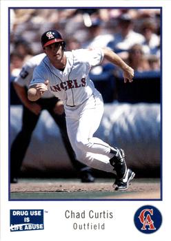 1993 California Angels Police #7 Chad Curtis Front