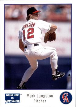 1993 California Angels Police #8 Mark Langston Front