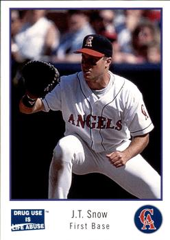 1993 California Angels Police #10 J.T. Snow Front