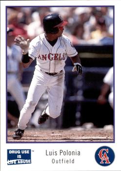 1993 California Angels Police #15 Luis Polonia Front