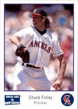 1993 California Angels Police #19 Chuck Finley Front