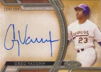 2015 Topps Tier One - Acclaimed Autographs #AA-GV Greg Vaughn Front