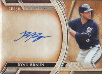 2015 Topps Tier One - Acclaimed Autographs #AA-RB Ryan Braun Front