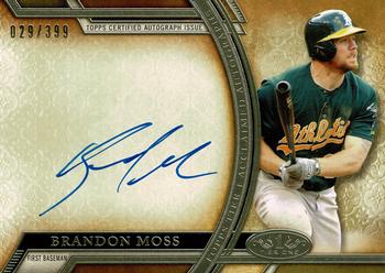 2015 Topps Tier One - Acclaimed Autographs #AA-BMS Brandon Moss Front
