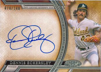 2015 Topps Tier One - Acclaimed Autographs #AA-DEY Dennis Eckersley Front