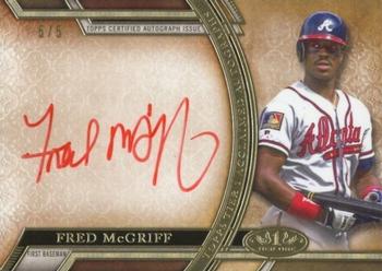 2015 Topps Tier One - Acclaimed Autographs Red Ink #AA-FM Fred McGriff Front