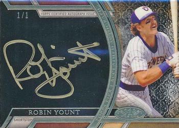 2015 Topps Tier One - Acclaimed Autographs Gold Ink #AA-RY Robin Yount Front