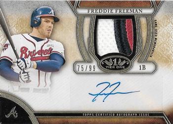 2015 Topps Tier One - Autographed Relics #TOAR-FF Freddie Freeman Front