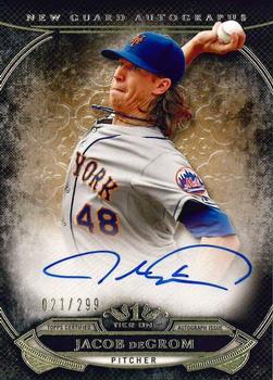 2015 Topps Tier One - New Guard Autographs #NGA-JDM Jacob deGrom Front
