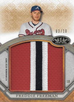 2015 Topps Tier One - Prodigious Patches #PP-FF Freddie Freeman Front