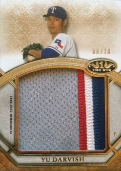 2015 Topps Tier One - Prodigious Patches #PP-YD Yu Darvish Front
