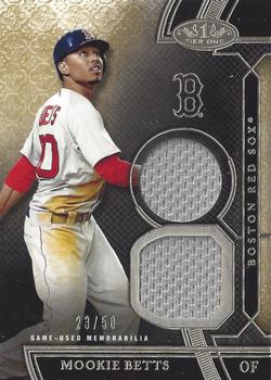 2015 Topps Tier One - Tier One Relics Dual Swatch #DSR-MBS Mookie Betts Front