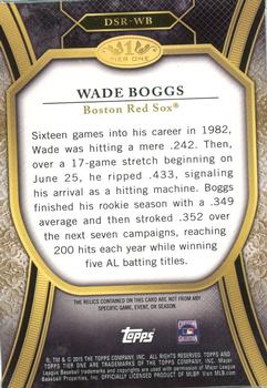 2015 Topps Tier One - Tier One Relics Dual Swatch #DSR-WB Wade Boggs Back
