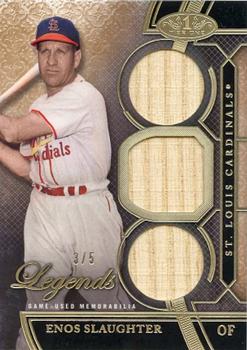 2015 Topps Tier One - Tier One Legends Relics Triple Swatch #TORL-ES Enos Slaughter Front