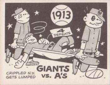 1967 Laughlin World Series #10 1913 Giants vs A's Front
