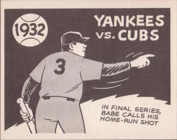 1967 Laughlin World Series #29 1932 Yankees vs Cubs Front