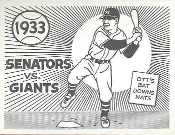 1967 Laughlin World Series #30 1933 Senators vs Giants Front