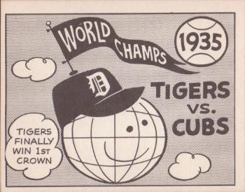 1967 Laughlin World Series #32 1935 Tigers vs Cubs Front