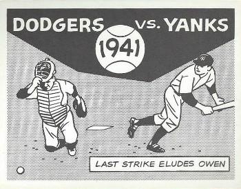 1967 Laughlin World Series #38 1941 Dodgers vs Yanks Front