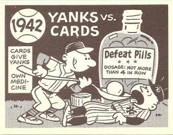 1967 Laughlin World Series #39 1942 Yanks vs Cards Front