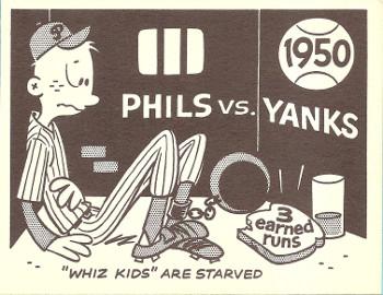 1967 Laughlin World Series #47 1950 Phils vs Yanks Front
