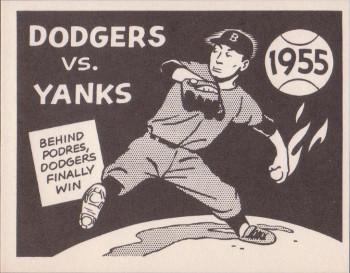 1967 Laughlin World Series #52 1955 Dodgers vs Yanks Front