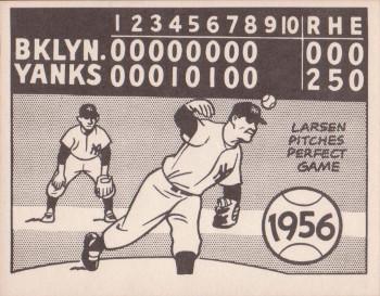 1967 Laughlin World Series #53 1956 Brooklyn vs Yanks Front