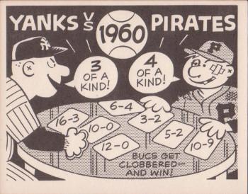 1967 Laughlin World Series #57 1960 Yanks vs Pirates Front
