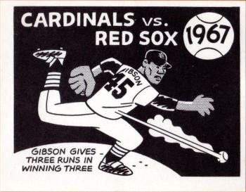 1967 Laughlin World Series #64 1967 Cardinals vs Red Sox Front