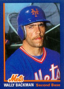 1986 New York Mets Super Fan Club #1 Wally Backman Front