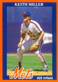 1989 New York Mets Junior Mets Club #NNO Keith Miller Front