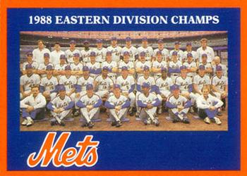 1989 New York Mets Junior Mets Club #NNO 1988 New York Mets Front