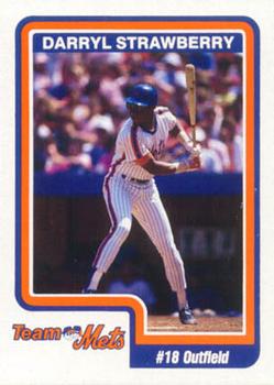 1990 Team Mets Club New York Mets  #NNO Darryl Strawberry Front