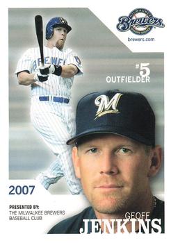 2007 Milwaukee Brewers Police #NNO Geoff Jenkins Front