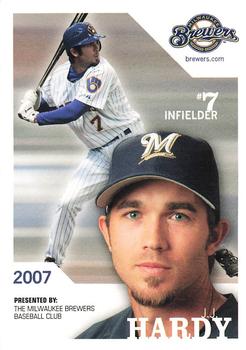 2007 Milwaukee Brewers Police #NNO J.J. Hardy Front
