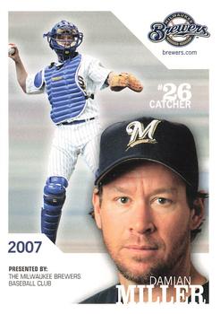 2007 Milwaukee Brewers Police #NNO Damian Miller Front