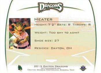 2015 Dayton Dragons #NNO Heater Back