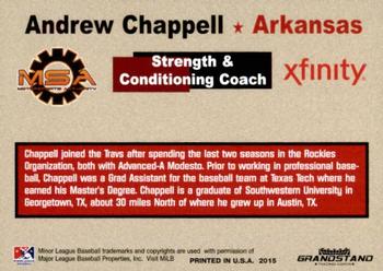 2015 Grandstand Arkansas Travelers #NNO Andrew Chappell Back