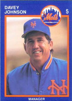 1988 Kahn's New York Mets SGA #NNO Davey Johnson Front