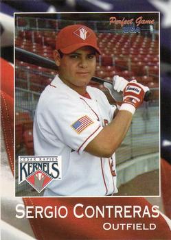 2003 Perfect Game Cedar Rapids Kernels #21 Sergio Contreras Front