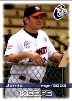 2003 Grandstand Chillicothe Paints #6 Jamie Keefe Front