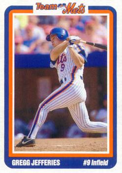 1991 New York Mets Team Mets Club #NNO Gregg Jefferies Front