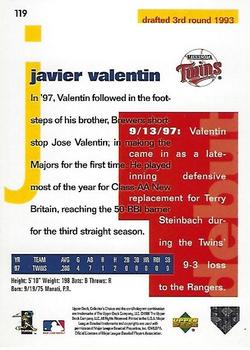 1998 Collector's Choice #119 Javier Valentin Back