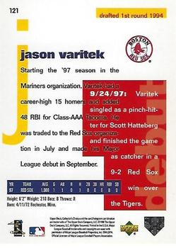 1998 Collector's Choice #121 Jason Varitek Back