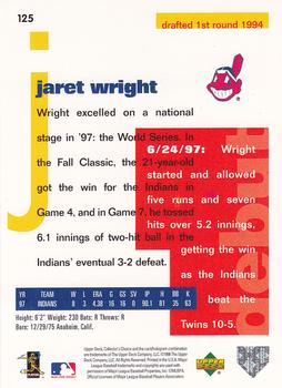 1998 Collector's Choice #125 Jaret Wright Back