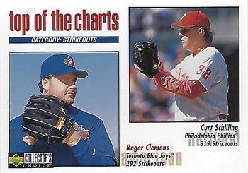 1998 Collector's Choice #258 Roger Clemens / Curt Schilling Front
