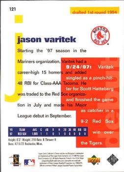 1998 Collector's Choice #121 Jason Varitek Back