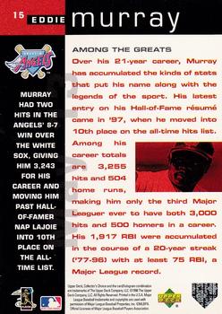 1998 Collector's Choice #15 Eddie Murray Back