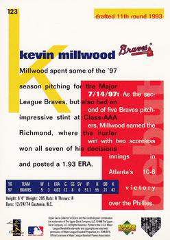 1998 Collector's Choice #123 Kevin Millwood Back