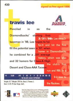 1998 Collector's Choice #430 Travis Lee Back